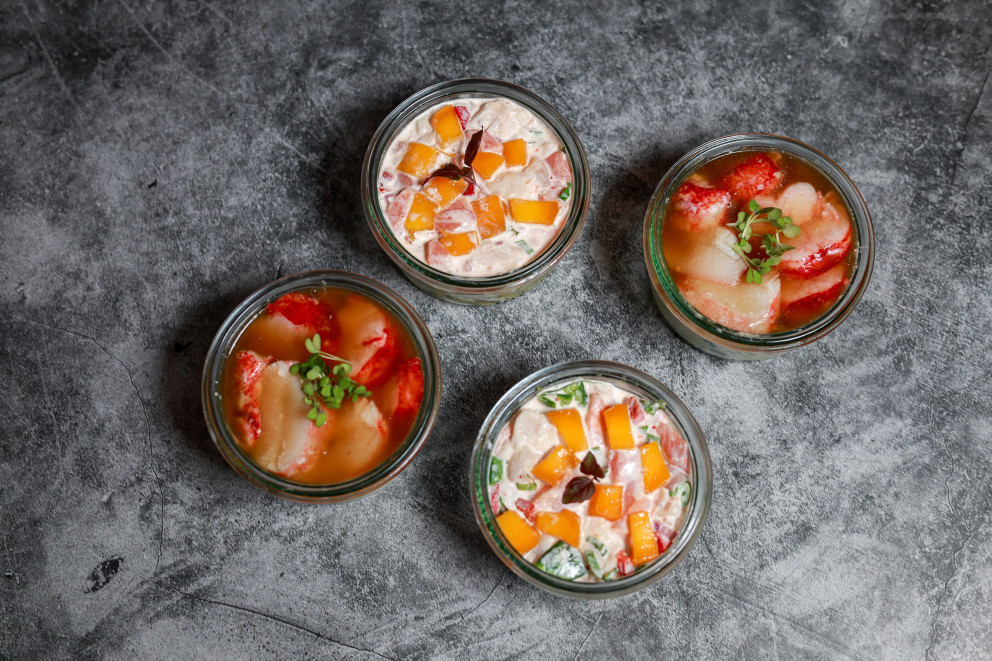 Le ceviche de saumon bio d'Ecosse et daurade à la mangue